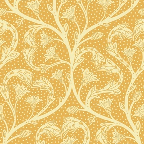 (L) victorian hidden dandelion hearts wedding directional version yellow