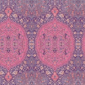 Ornamental rug pink
