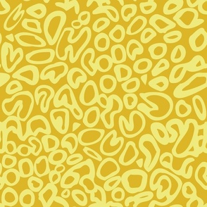 Big cat leopard print: yellow and lemon