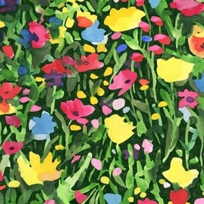 Watercolor Spring - Green