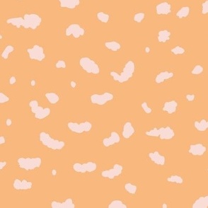 I am sprinkles clouds of confetti: peach and pink