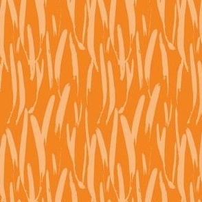 Abstract brush marks animal fur: orange neutral 