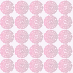 Boho Wedding Pattern Odd Flower Pink Color Scheme