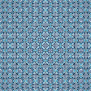 Blended Fam - Blue and Green fabric and wallpaper deisgn