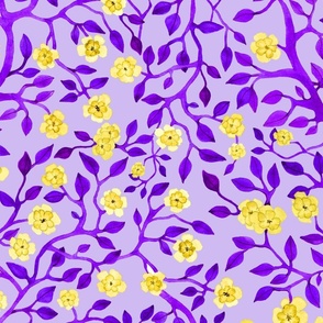 wedding leaves violet and yellow3000