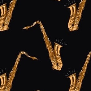 Tenor Saxophones, Black