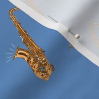 Tenor Saxophones, Sky Blue