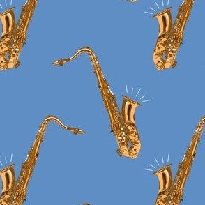 Tenor Saxophones, Sky Blue