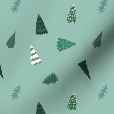 Freefalling Christmas Trees
