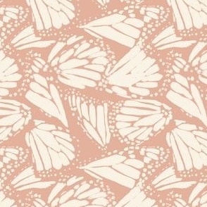Summer Fall Meadow Monarch Butterfly Wings - Dusty  Pink