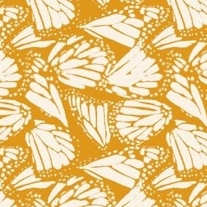 Summer Fall Meadow Monarch Butterfly Wings - Golden Yellow