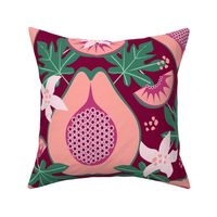 Pretty Papayas Floral red