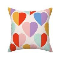 Kids table Heart Pairs_pastel brights