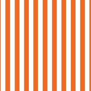 orange and white stripes