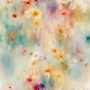 Abstract Impressionist meadow 