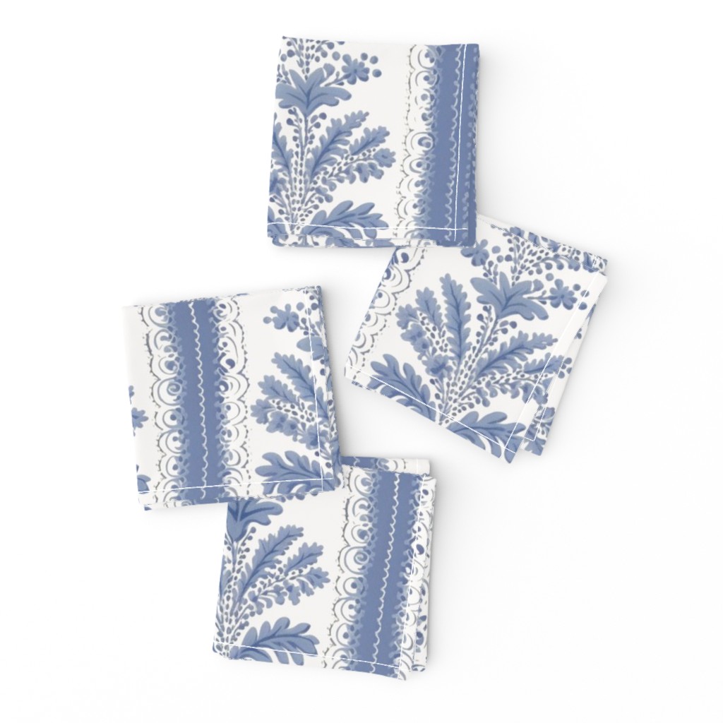 Devonshire Damask Light Indigo