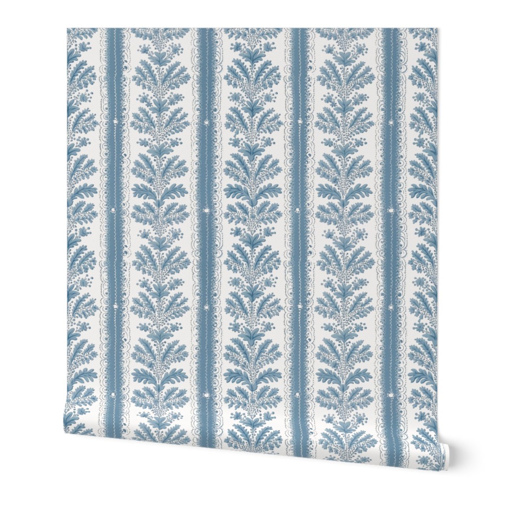 Devonshire Damask Steel Blue