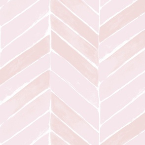 chevron painted - pink