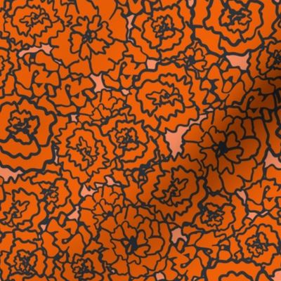 orange marigolds