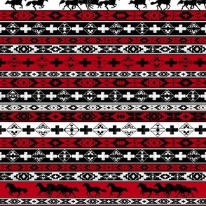 Western American Indian Horses Blanket red-SM