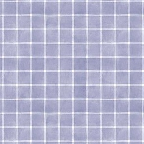 Lilac Window pane Check Gingham - Ditsy Scale - Lavender Purple Periwinkle