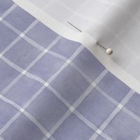 Lilac Window pane Check Gingham - Small Scale - Lavender Purple Periwinkle