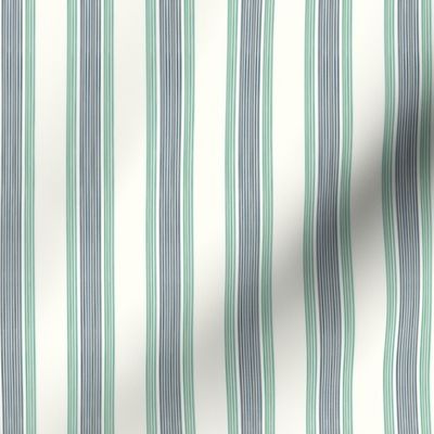 Stripes - Nautical Coordinate - Green / Blue Cream - LAD23