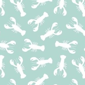 (small scale) lobsters - mint -  LAD23