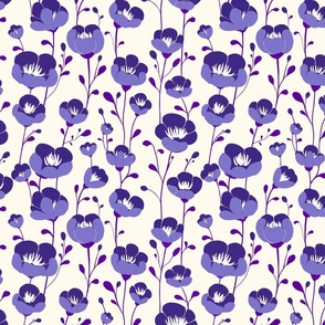 Buttercups tiny flowers _purple