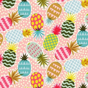 tossed pineapples // medium // pink