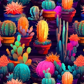 Rainbow Cacti 