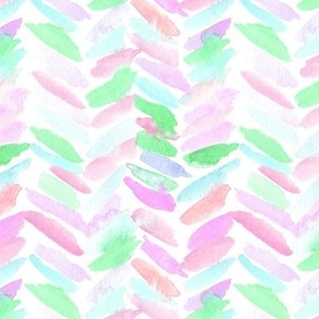 Pastel dolce paints - watercolor candy pastel herringbone - painted brush strokes abstract soft geometrical pattern for home decor wallpaper b171-2