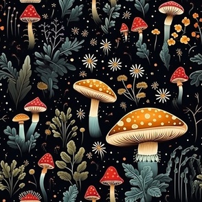Whimsical Cottagecore Mushrooms