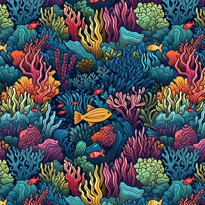 Tropical Coral Reef Oceanscape