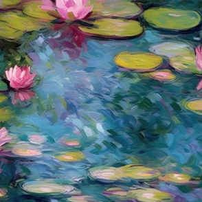 Claude Monet Water Lilies – Water Lily Pond Pattern