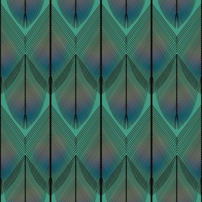 Abstract Peacock Feathers