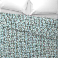 Basset Hound on Light Blue (Micro)