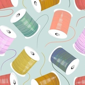 Spools of Thread - Pastel