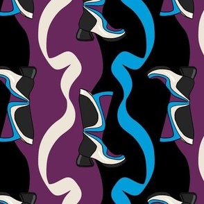 Vog Warhol Boot Purple and Blue