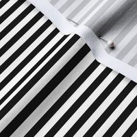 Stripes (black, white) // little small scale tiny mini micro doll 