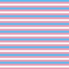 Stripes (trans pride, pink blue white) // little small scale tiny mini micro doll 