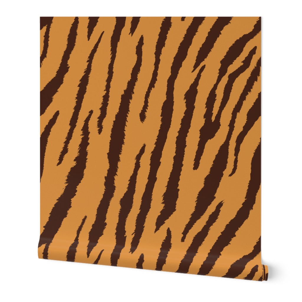 Tiger Stripes dark brown and gold