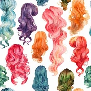 Hairdresser Beauty Hair Salon Colorful Hair