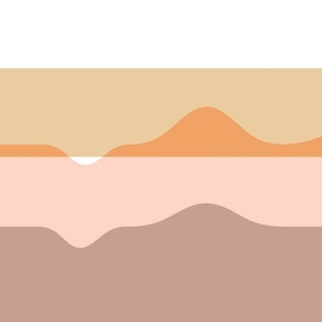 [Large] Alien Landscape Modern - Desert Pink Orange