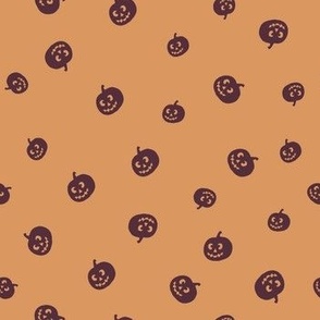 Small // Haunted Harvest: Halloween Jack-o'-Lanterns and Carved Pumpkins - Light Orange