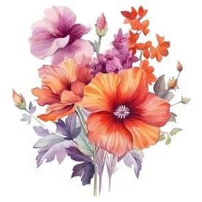 Watercolor Flowers 13
