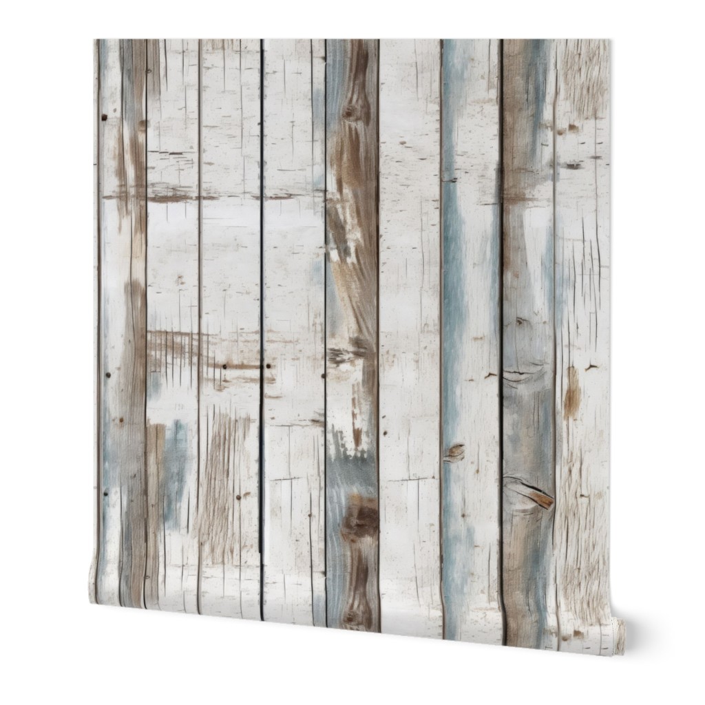 White Painted Vintage Wood Planks – Distressed White Wood Planks