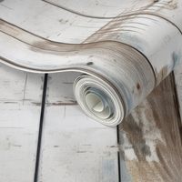 White Painted Vintage Wood Planks – Distressed White Wood Planks