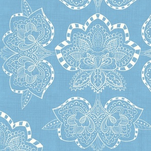 (L) Indian Wedding florals - Baby blue