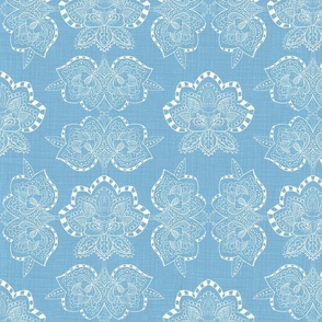 Indian Wedding florals - Baby blue - Medium